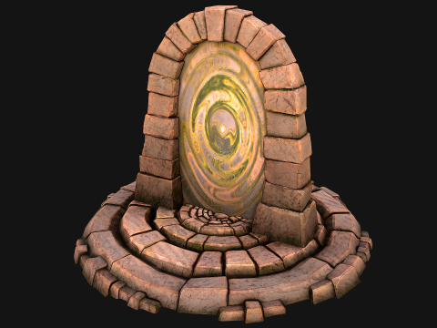 Teleport in the Desert of the Sands of Time for Unreal and Unity 3D Model
