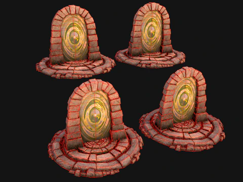 Teleport in the Desert of the Sands of Time for Unreal and Unity 3D Model