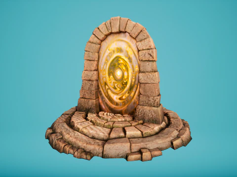 Teleport in the Desert of the Sands of Time for Unreal and Unity 3D Model