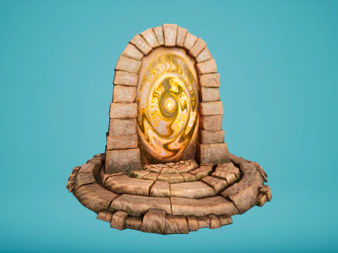 Teleport in the Desert of the Sands of Time for Unreal and Unity 3D Model