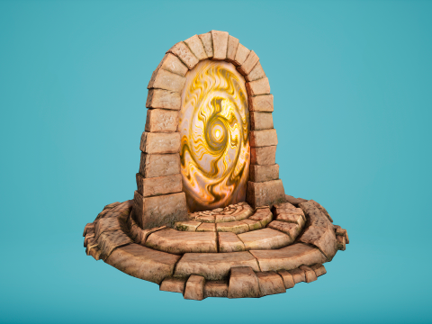 Teleport in the Desert of the Sands of Time for Unreal and Unity Modèle 3D