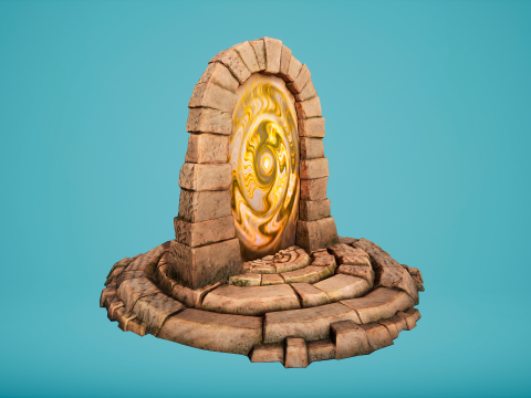 Teleport in the Desert of the Sands of Time for Unreal and Unity Modèle 3D