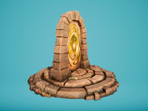 Teleport in the Desert of the Sands of Time for Unreal and Unity Modèle 3D