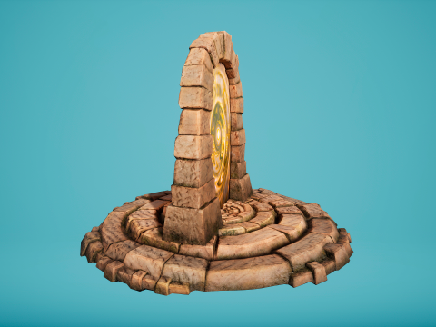 Teleport in the Desert of the Sands of Time for Unreal and Unity Modèle 3D