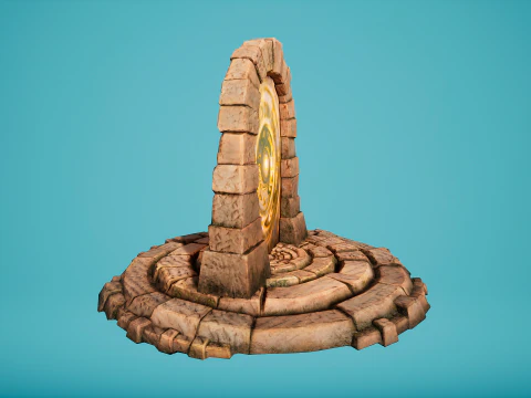 Teleport in the Desert of the Sands of Time for Unreal and Unity 3D Model