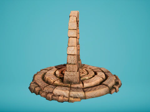 Teleport in the Desert of the Sands of Time for Unreal and Unity 3D Model