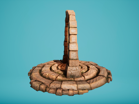 Teleport in the Desert of the Sands of Time for Unreal and Unity Modèle 3D
