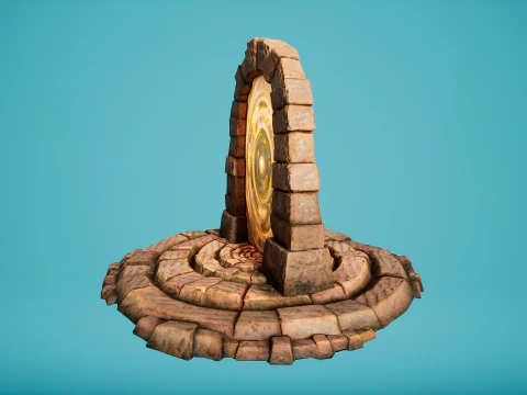 Teleport in the Desert of the Sands of Time for Unreal and Unity 3D Model