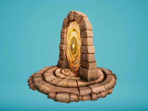 Teleport in the Desert of the Sands of Time for Unreal and Unity 3D Model