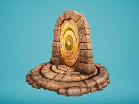 Teleport in the Desert of the Sands of Time for Unreal and Unity Modèle 3D