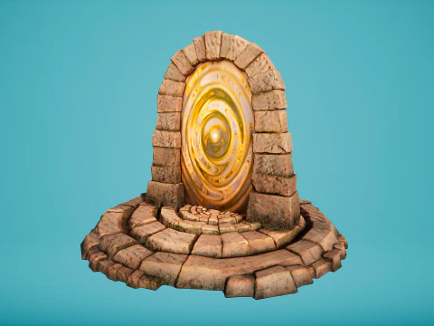 Teleport in the Desert of the Sands of Time for Unreal and Unity 3D Model