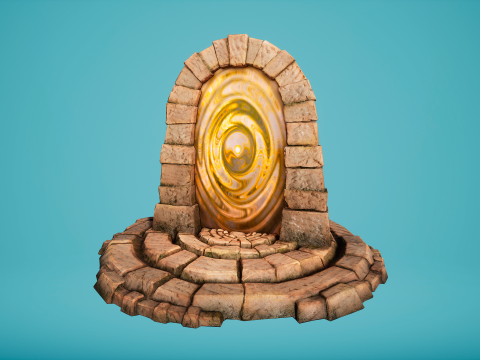 Teleport in the Desert of the Sands of Time for Unreal and Unity Modèle 3D