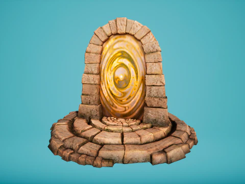 Teleport in the Desert of the Sands of Time for Unreal and Unity 3D Model