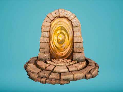 Teleport in the Desert of the Sands of Time for Unreal and Unity Modèle 3D