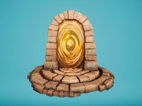 Teleport in the Desert of the Sands of Time for Unreal and Unity 3D Model