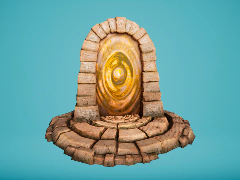 Teleport in the Desert of the Sands of Time for Unreal and Unity 3D Model