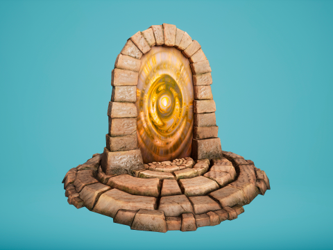 Teleport in the Desert of the Sands of Time for Unreal and Unity Modèle 3D