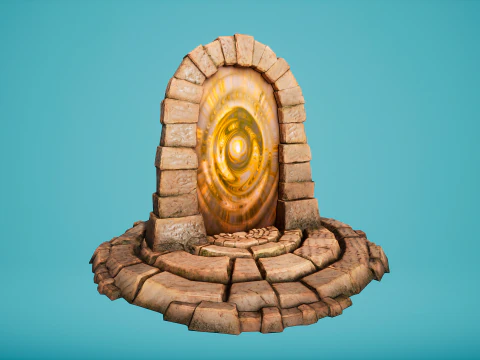 Teleport in the Desert of the Sands of Time for Unreal and Unity 3D Model