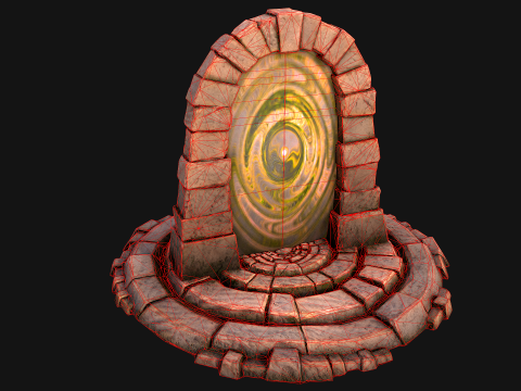 Teleport in the Desert of the Sands of Time for Unreal and Unity Modèle 3D