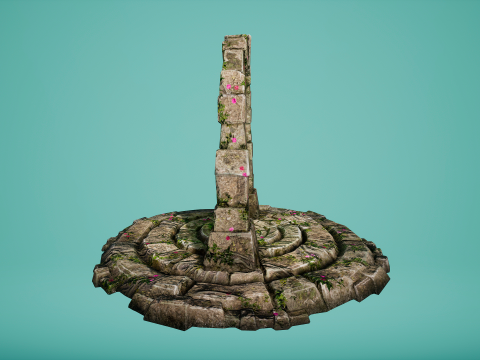 Teleport Portal in the Forest For Unreal and Unity Model 3D