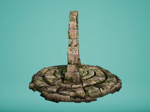Teleport Portal in the Forest For Unreal and Unity 3D Model