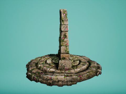 Teleport Portal in the Forest For Unreal and Unity Model 3D