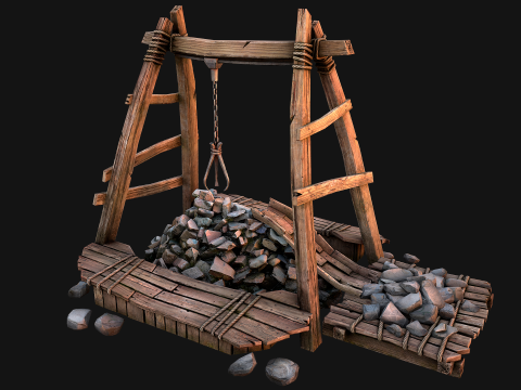 Quarry Stone Rock Mine 3D Model