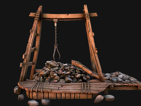 Quarry Stone Rock Mine 3D Model