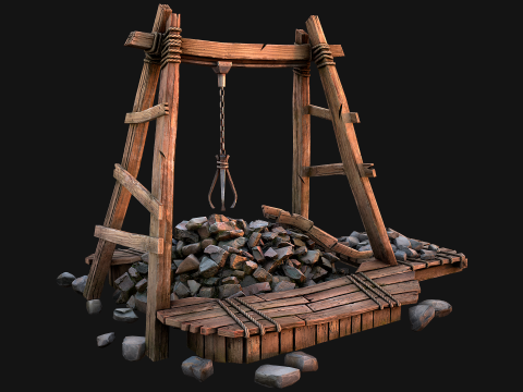 Quarry Stone Rock Mine 3D Model