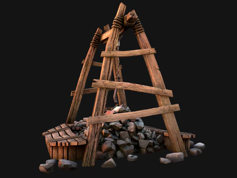 Quarry Stone Rock Mine 3D Model