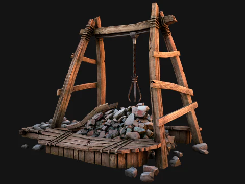 Quarry Stone Rock Mine 3D Model