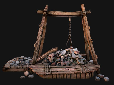 Quarry Stone Rock Mine 3D Model