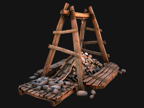 Quarry Stone Rock Mine 3D Model