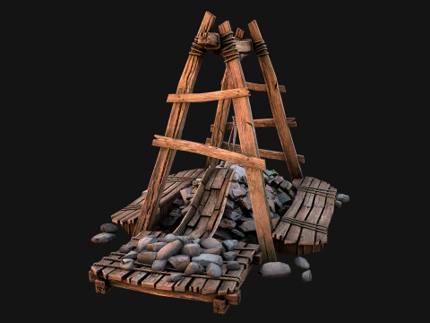 Quarry Stone Rock Mine 3D Model