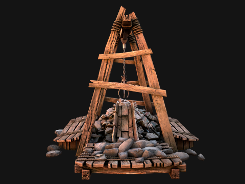 Quarry Stone Rock Mine 3D Model