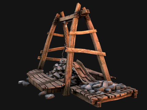 Quarry Stone Rock Mine 3D Model
