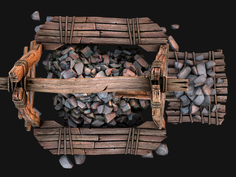 Quarry Stone Rock Mine 3D Model