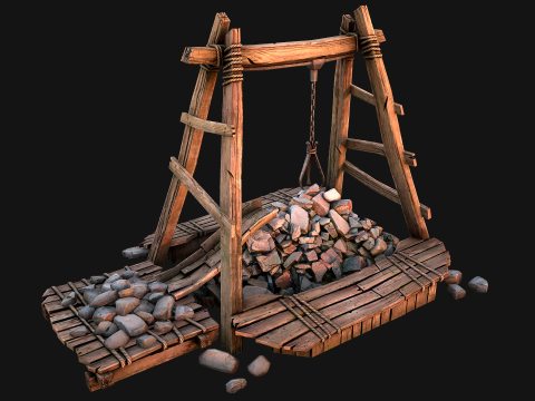 Quarry Stone Rock Mine 3D Model