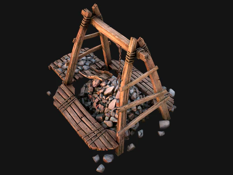 Quarry Stone Rock Mine 3D Model