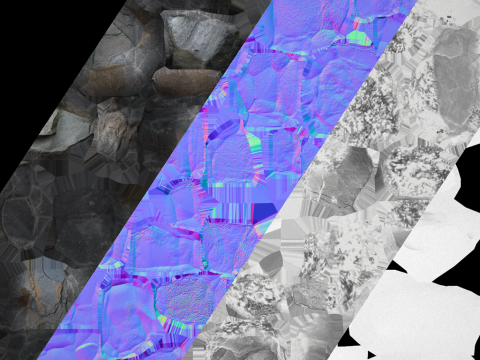 Quarry Stone Rock Mine 3D Model