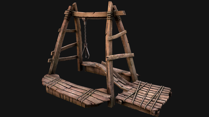 Quarry Crane for Resource Extraction 3D-Modell .c4d .max .obj .3ds .fbx .stl .blend 