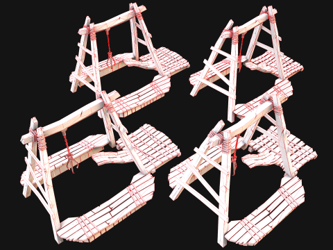 Quarry Crane for Resource Extraction 3D-Modell