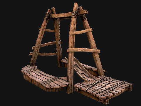 Quarry Crane for Resource Extraction 3D-Modell