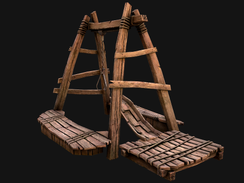 Quarry Crane for Resource Extraction 3D-Modell