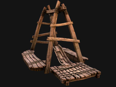 Quarry Crane for Resource Extraction 3D Model