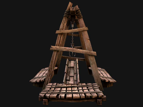 Quarry Crane for Resource Extraction 3D Model