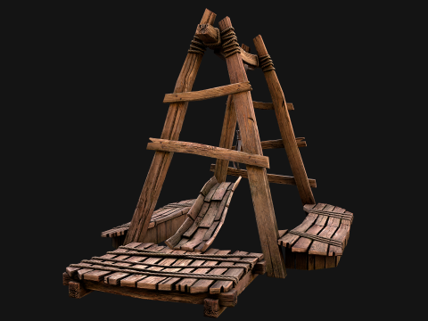 Quarry Crane for Resource Extraction 3D-Modell