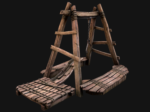 Quarry Crane for Resource Extraction 3D-Modell
