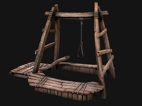 Quarry Crane for Resource Extraction 3D Model