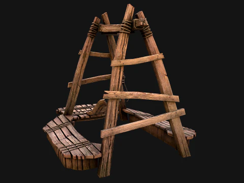 Quarry Crane for Resource Extraction 3D Model